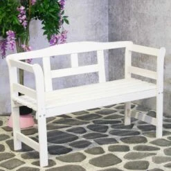 SenS-Line Friesen Tuinbank - Hout - Wit -Tuingereedschap Serie Winkel 1200x1200 992