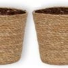 WL Plants - Maki Naturel - Set Van 4 - Plantenmand - Plantenmand Binnen - Bloempot - Plantenhouder - Bloempotten Voor Binnen - Gemaakt Van Riet - 11cm Hoog - 12cm Diameter -Tuingereedschap Serie Winkel 1200x320