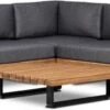 Cuba Boston Hoek Loungeset 3 Delig Acacia Hout -Tuingereedschap Serie Winkel 1200x339