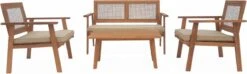 Tuinmeubelset 4 Zitplaatsen + 1 Salontafel L Alice's Garden -Tuingereedschap Serie Winkel 1200x359 1