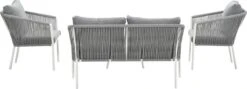 Garden Impressions Fleurie Loungeset 4-delig - Rope - Mat Wit/ Licht Grijs -Tuingereedschap Serie Winkel 1200x431
