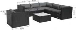 Intimo Garden Levanzo Loungeset – Zwart - 5 Tot 6 Persoons -Tuingereedschap Serie Winkel 1200x469