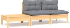 VidaXL 3-delige Loungeset Met Grijze Kussens Massief Grenenhout -Tuingereedschap Serie Winkel 1200x476 2