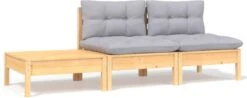 VidaXL 3-delige Loungeset Met Grijze Kussens Massief Grenenhout -Tuingereedschap Serie Winkel 1200x477 4