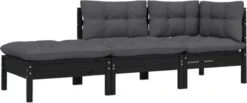 VidaXL 3-delige Loungeset Met Kussens Massief Grenenhout Zwart 19 VidaXL 3-delige Loungeset Met Kussens Massief Grenenhout Zwart -Tuingereedschap Serie Winkel 1200x498 2
