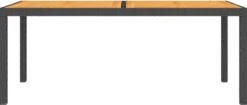 VidaXL Tuintafel 150x90x75 Cm Poly Rattan En Acaciahout Zwart -Tuingereedschap Serie Winkel 1200x509 2