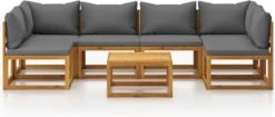 Decoways - 7-delige Loungeset Met Kussens Massief Acaciahout -Tuingereedschap Serie Winkel 1200x509 4