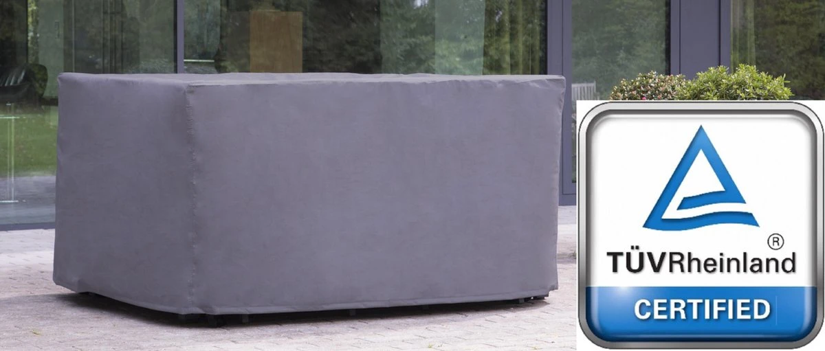 Weersbestendige Beschermhoes Tuinset (S) | 165 X 135 X 95 Cm | Premium | Waterproof | TÜV Rheinland Gecertificeerd | Hoes Voor Tuin | Waterdicht | Solution Dyed (verkleuring Onmogelijk) | Grijs / Antraciet 8 Weersbestendige Beschermhoes Tuinset (S) | 165 X 135 X 95 Cm | Premium | Waterproof | TÜV Rheinland Gecertificeerd | Hoes Voor Tuin | Waterdicht | Solution Dyed (verkleuring Onmogelijk) | Grijs / Antraciet - Afbeelding 6