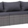 VidaXL 3-delige Loungeset Met Kussens Poly Rattan Grijs -Tuingereedschap Serie Winkel 1200x540