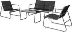 909 Outdoor Tuinset Camilla - 4-delig - Dubbele Zitbank - 2 Stoelen - Tafel - Stalenframe -Tuingereedschap Serie Winkel 1200x542 1