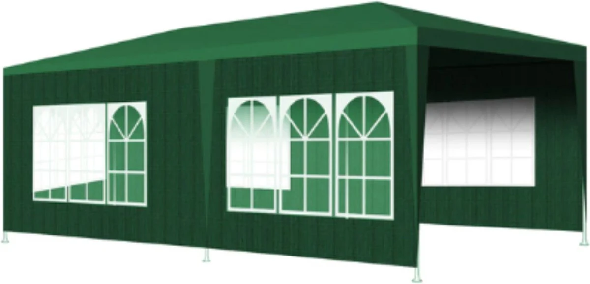 Merkloos Partytent - Paviljoen Opvouwbaar - Easy Up Tuintent Met Zijpanelen - Groen/ 6m X 3m/ 120g/m² 2 Merkloos Partytent - Paviljoen Opvouwbaar - Easy Up Tuintent Met Zijpanelen - Groen/ 6m X 3m/ 120g/m²