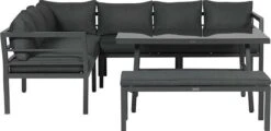 Blakes Lounge Diningset - 4 Delig - Donker Grijs -Tuingereedschap Serie Winkel 1200x583 4