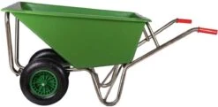 Kruiwagen Met Dubbel Luchtwiel Stal Eco Groen 160 Liter -Tuingereedschap Serie Winkel 1200x586