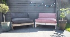 2L Home & Garden Rugkussen Velvet Oud Roze - 120 X 40cm -Tuingereedschap Serie Winkel 1200x635