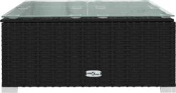 VidaLife Tuintafel 60x60x30 Cm Poly Rattan En Glas Zwart 9 VidaLife Tuintafel 60x60x30 Cm Poly Rattan En Glas Zwart -Tuingereedschap Serie Winkel 1200x636