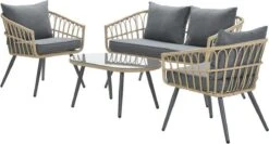 Garden Impressions Franklin Loungeset 4-delig - Wicker - Carbon Black/mystic Grey -Tuingereedschap Serie Winkel 1200x646 1