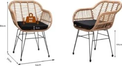 Casaria Polyrotan Kuipstoel Bali - Met Kussens – 2 Stuks -Tuingereedschap Serie Winkel 1200x649 3