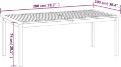 Prolenta Premium - Tuintafel 200x100x74 Cm Massief Acaciahout -Tuingereedschap Serie Winkel 1200x659 6