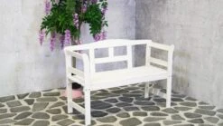 SenS-Line Friesen Tuinbank - Hout - Wit -Tuingereedschap Serie Winkel 1200x675 28
