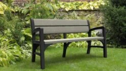 Keter Montero Tuinbank - 3-personen - 150x62,5x89cm – Grafiet -Tuingereedschap Serie Winkel 1200x675 30
