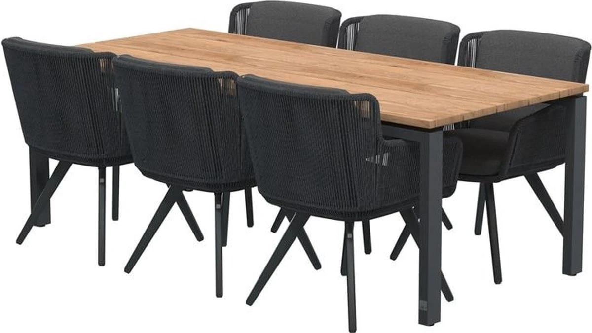 4 Seasons Outdoor 4SO Armstoel Flores Anthracite - 1 Stuk 3 4 Seasons Outdoor 4SO Armstoel Flores Anthracite - 1 Stuk