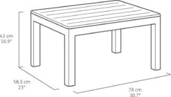 Keter Marie Hoek Loungeset Met Orlando Tafel - 6 Personen - Antraciet -Tuingereedschap Serie Winkel 1200x678 5