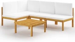 Decoways - 5-delige Loungeset Met Kussens Massief Acaciahout Crèmekleurig -Tuingereedschap Serie Winkel 1200x680 3