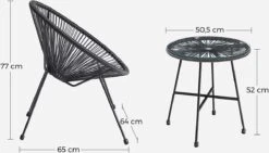 Songmics Balkonmeubilair, Tuinmeubelset, Set Van 3, Zitgroep, Terrasmeubilair, Glazen Tafelblad, 2 Stoelen, Voor Binnen En Buiten, Voor Patio, Tuin, Balkon, Buiten, Zwart GGF013B02 12 Songmics Balkonmeubilair, Tuinmeubelset, Set Van 3, Zitgroep, Terrasmeubilair, Glazen Tafelblad, 2 Stoelen, Voor Binnen En Buiten, Voor Patio, Tuin, Balkon, Buiten, Zwart GGF013B02 -Tuingereedschap Serie Winkel 1200x684 4