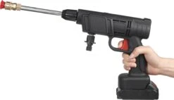 Merkloos Drillpro Elektrische Accu - Hogedrukreiniger - 30Bar - Multifunctioneel Mondstuk - Draagbaar Oplaadbaar Snoerloos - Zwart -Tuingereedschap Serie Winkel 1200x691