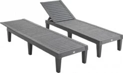 Set Van 2 Ligstoelen, PIA, Ligstoel Met Verschillende Standen, Van Kunststof, Zwart -Tuingereedschap Serie Winkel 1200x709 2