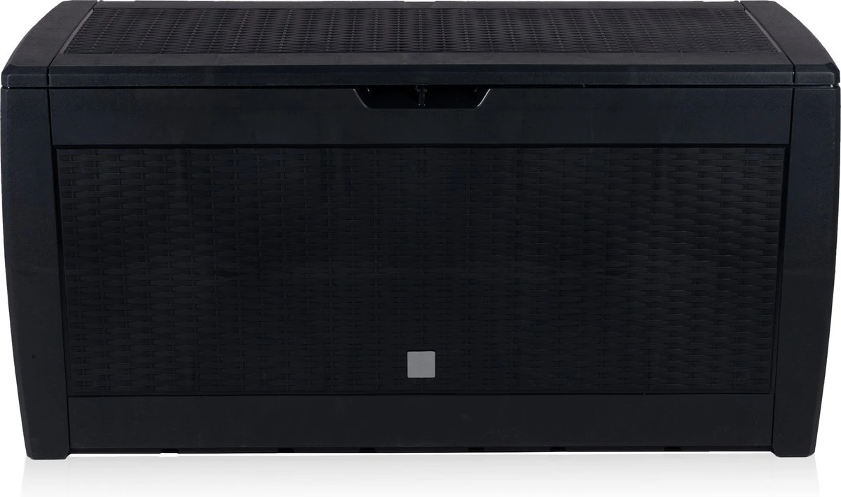 Opbergbox 310L UV-Bestendig Weerbestendig Wielen Tuinbox Rotan-look Antraciet 7 Opbergbox 310L UV-Bestendig Weerbestendig Wielen Tuinbox Rotan-look Antraciet - Afbeelding 5