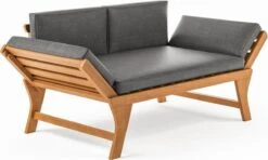 Loungebank Tuin FSC Antraciet – Makkelijk Verstelbaar Lounge Bank Balkon – Tuinbank Lounge Hardhout FSC – Perfecthomeshop -Tuingereedschap Serie Winkel 1200x720