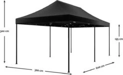 Easy Up 3x6m Zwart Luxe Partytent Opvouwbaar -Tuingereedschap Serie Winkel 1200x733 4