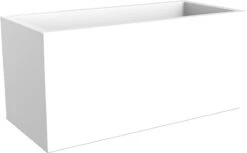 Elho Vivo Matt Finish Lang Wielen 90 - Grote Staande Plantenbak Voor Binnen & Buiten - Gemaakt Van Gereycled Plastic - L 39 X W 88 X H 41 Cm - Wit -Tuingereedschap Serie Winkel 1200x744 2