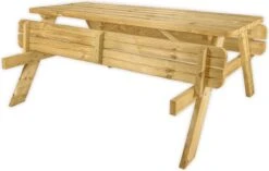 Goedkopepicknicktafels.nl | 180cm Lange Picknicktafel | Tuintafel 6 Persoons | De Luxe 180cm Lang | Geïmpregneerd Grenen Hout! -Tuingereedschap Serie Winkel 1200x762 4