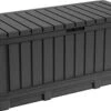 Keter Kentwood Opbergbox - 128x53.6x59 Cm - 350 L - Grafiet -Tuingereedschap Serie Winkel 1200x780 3