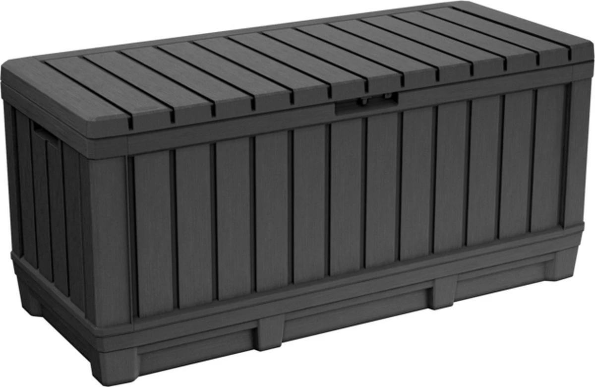 Keter Kentwood Opbergbox - 128x53.6x59 Cm - 350 L - Grafiet 3 Keter Kentwood Opbergbox - 128x53.6x59 Cm - 350 L - Grafiet
