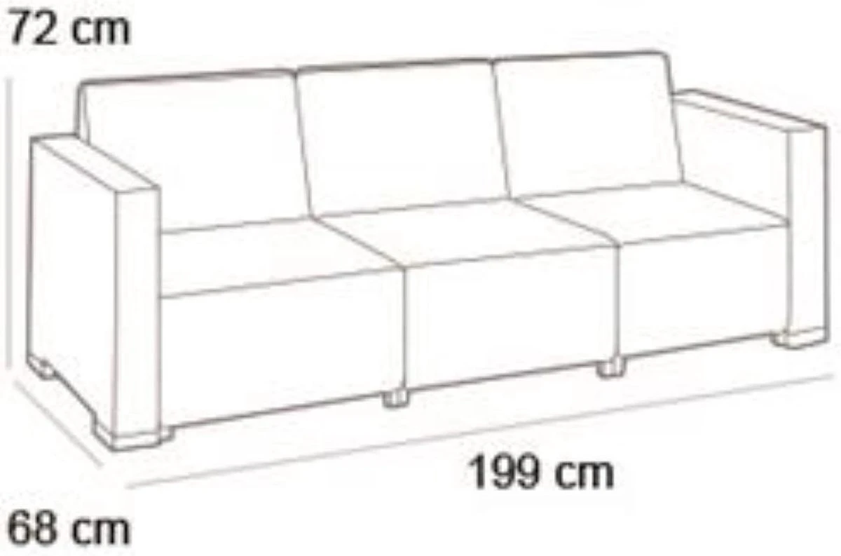 Allibert California Chaise Longue Loungeset - 3 A 4 Personen - Grafiet 6 Allibert California Chaise Longue Loungeset - 3 A 4 Personen - Grafiet - Afbeelding 4