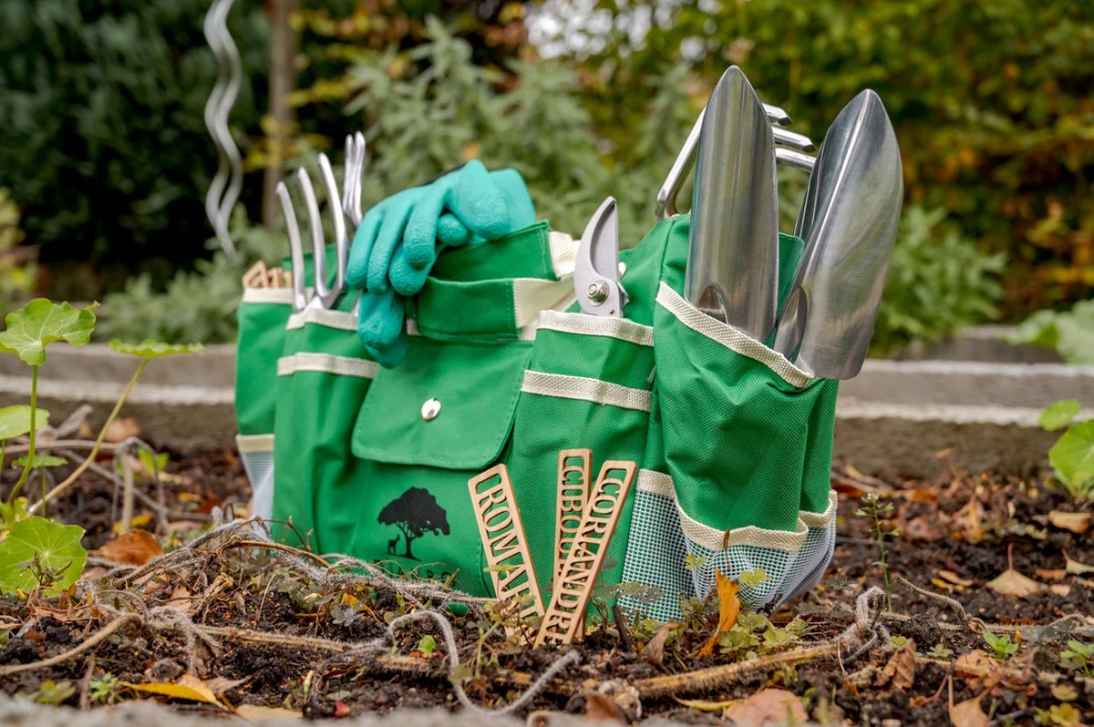 Djambo Tuingereedschap Set 8-delig Tuinsetje Met 15 Unieke Bamboe Plantetiketten In 1 Draagtas - Compleet Tuingereedschap Voor De Tuinliefhebbers 21 Djambo Tuingereedschap Set 8-delig Tuinsetje Met 15 Unieke Bamboe Plantetiketten In 1 Draagtas - Compleet Tuingereedschap Voor De Tuinliefhebbers - Afbeelding 19