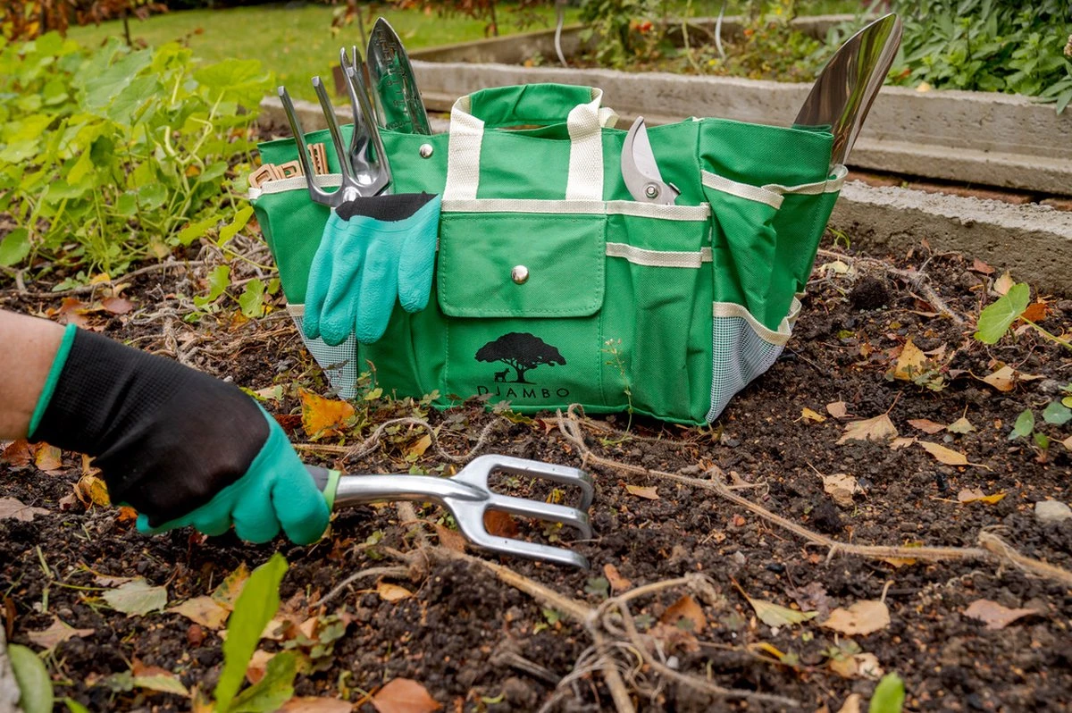 Djambo Tuingereedschap Set 8-delig Tuinsetje Met 15 Unieke Bamboe Plantetiketten In 1 Draagtas - Compleet Tuingereedschap Voor De Tuinliefhebbers 22 Djambo Tuingereedschap Set 8-delig Tuinsetje Met 15 Unieke Bamboe Plantetiketten In 1 Draagtas - Compleet Tuingereedschap Voor De Tuinliefhebbers - Afbeelding 20