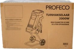 Profeco Stille Hakselaar 2000W - Tuinhakselaar - Versnipperaar Voor 45mm Takdikte - Incl. 50 Liter Opvangzak En Veilige Duwstok -Tuingereedschap Serie Winkel 1200x800 15
