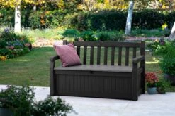 Keter Eden Garden Bench Opbergbank - 265L - 140x60x84cm - Zwart/Grijs -Tuingereedschap Serie Winkel 1200x800 289