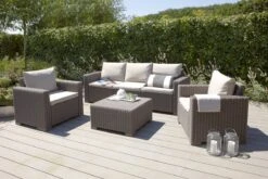 Allibert California Loungeset - 5 Personen - Cappuccino -Tuingereedschap Serie Winkel 1200x800 504