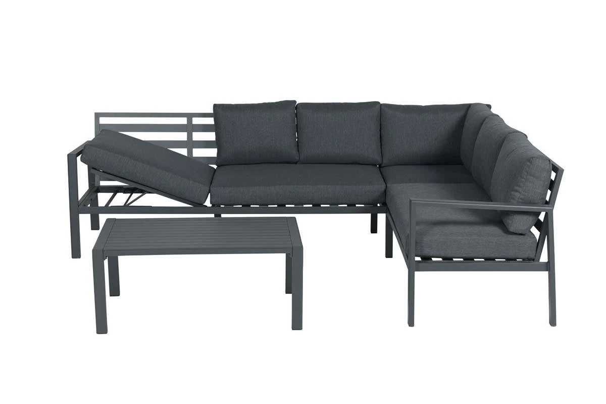 Garden Impressions Lexinton Loungeset - Verstelbaar - Aluminium - Zwart 7 Garden Impressions Lexinton Loungeset - Verstelbaar - Aluminium - Zwart - Afbeelding 5