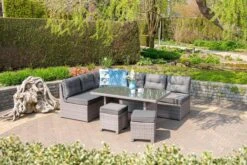 Garden Impressions Lapa Lounge Dining Set 5-delig - Wicker - Grijs -Tuingereedschap Serie Winkel 1200x800 583