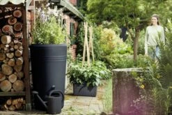 Elho Green Basics Regenton - Regenton - Living Black - Buiten - 200 Liter -Tuingereedschap Serie Winkel 1200x800 624