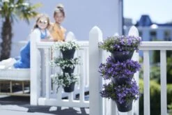 Elho Corsica Vertical Forest 24 - Bloempot Voor Balkonbuiten - Ø 26.7 X H 29.7 Cm - Zwart/Antraciet -Tuingereedschap Serie Winkel 1200x800 734