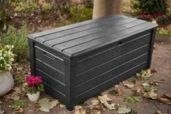Keter Brightwood Opbergbox - 455L - 145x69,7x60,3 Cm - Grafiet -Tuingereedschap Serie Winkel 1200x801 24