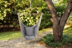 RENALUX Hangstoel Buiten En Binnen - Hangstoel Voor Binnen - Hangstoel Zonder Standaard - Hangstoel Cocoon - Gratis 2 Zachte Kussens - 150 KG - Grijs -Tuingereedschap Serie Winkel 1200x804 9