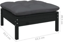 VidaXL 3-delige Loungeset Met Kussens Massief Grenenhout Zwart 24 VidaXL 3-delige Loungeset Met Kussens Massief Grenenhout Zwart -Tuingereedschap Serie Winkel 1200x809 4